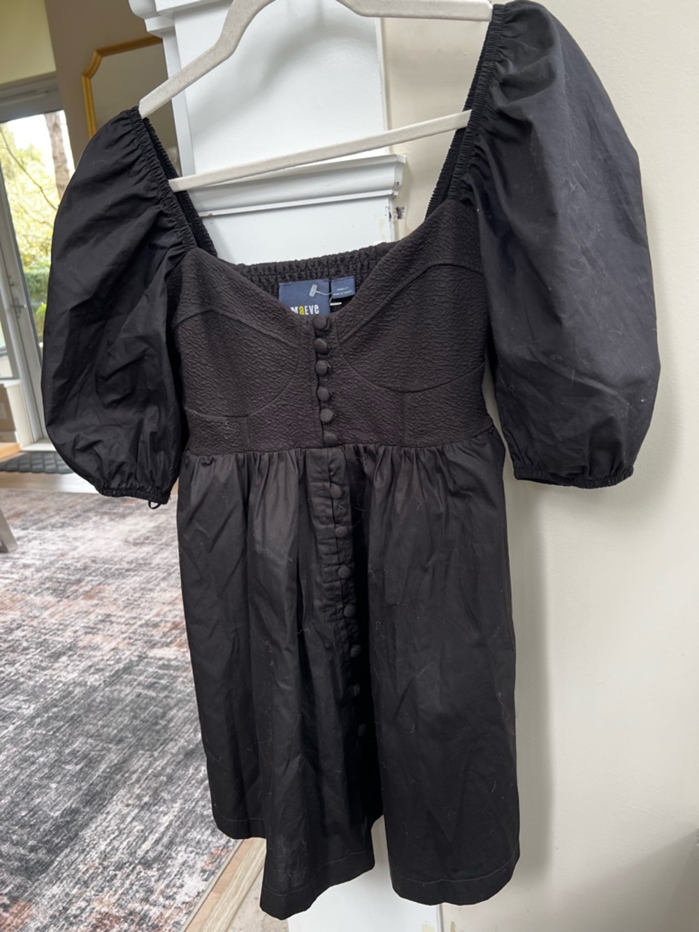 Maeve puff sleeve smocked mini dress - Picture 5 of 8